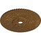 Ekena Millwork Melonie Ceiling Medallion (Fits Canopies up to 6 1/4"), 36 1/4"OD x 1 7/8"P, Smokey Topaz Crackle CM36MESTC - alternate 3